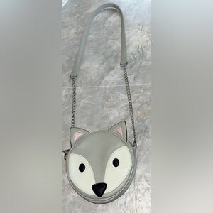 Olivia Miller Gray and Black Crossbody Fox purse.